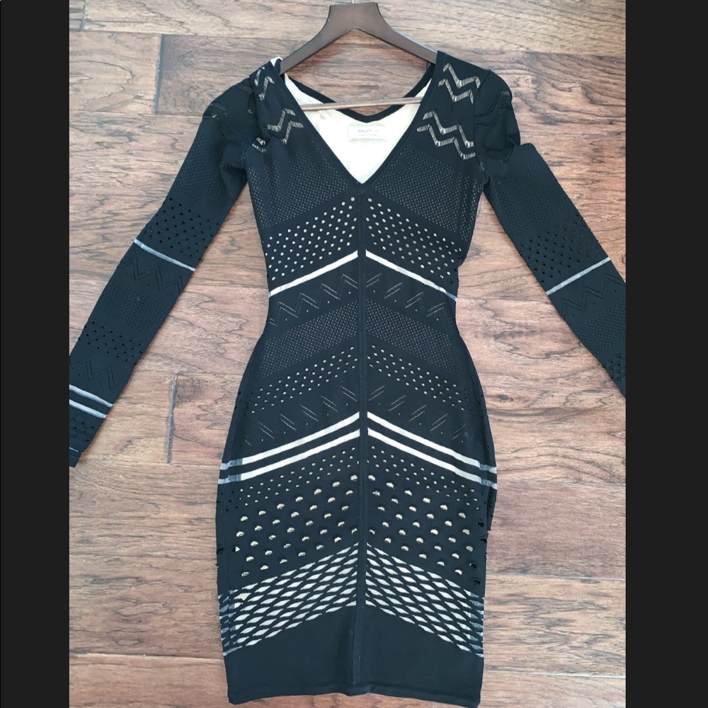 **SOLD**Bailey 44 Crepe Laser Cut Dress XS